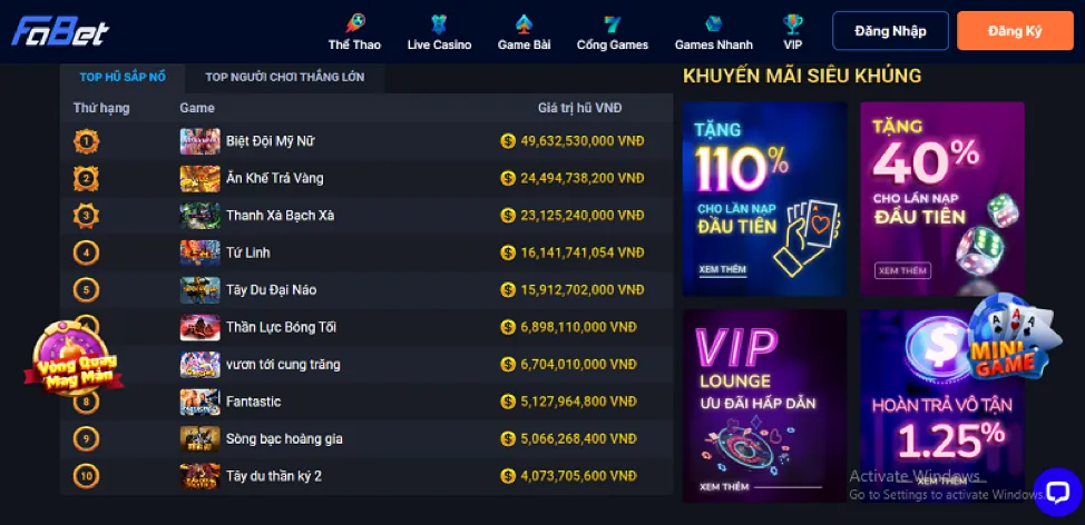 Đăng nhập tài khoản 888 Casino
